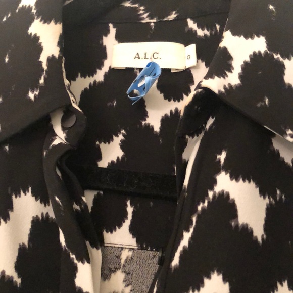 A.L.C. Betti Silk Cropped Blouse - Picture 6 of 8